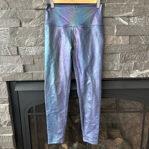 ZYIA Midnight Blue Iridescent Unicorn Leggings